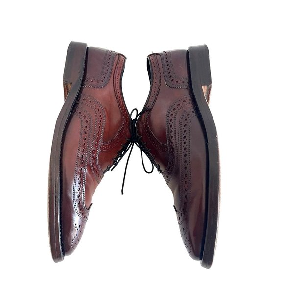 Allen Edmonds Cambridge Shell Cordovan Wingtip Dress Shoes Brown, 8685, Size 9 C main image 4